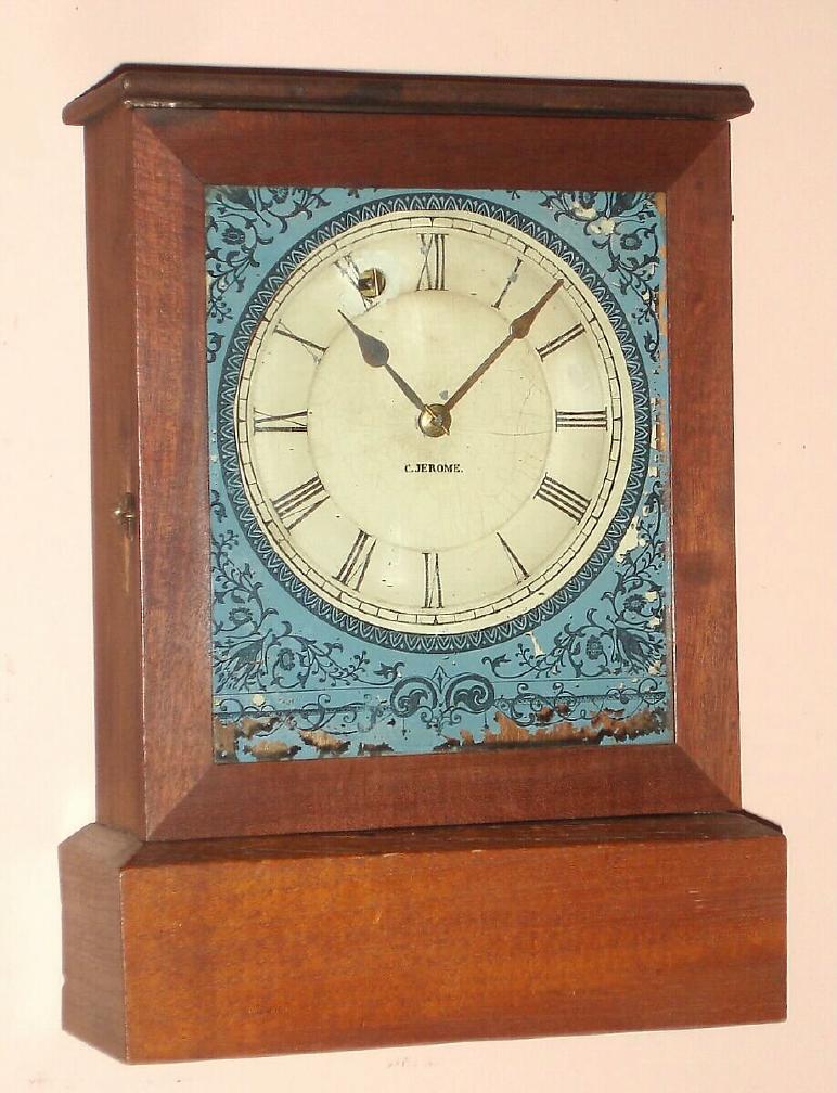 Chauncey Jerome, New Haven, Conn., C.1850, 30-hour cottage timepiece. — Antique Clocks Price Guide
