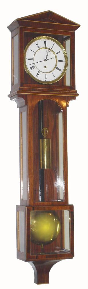 Austrian, C.1850, 45-Day movement [5 wheel-winds left], in a C.1980 {modern} laterndluhr case made to period proportions. — Antique Clocks Price Guide