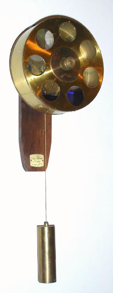 George Dorne, NY, No. 42, 1973, wall bracket and water wheel to a weight driven clepsydra, now lacking dial and pointer. — Antique Clocks Price Guide
