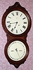 Seth Thomas Clock Co., "OFFICE CALENDAR No. 6", Circa 1884, 8-day double dial calendar timepiece.
