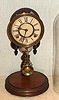 H. J. Davies, New York, C.1874/5, Single Post Crystal Palace with round dome, 8-day time and strike.