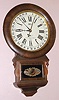 Ansonia Brass and Copper Co., "Drop Extra Calendar", Circa 1883, 8-day time/strike Terry's Patent wall calendar clock.