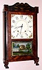 E. Terry and Sons, Plymouth, Conn., Circa 1830, 30-hour time/strike wood movement quarter column shelf clock.