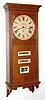 Prentiss Improvement Clock Co., C.1897, "STANDARD" WITH CALENDAR, 60 day duplex spring movement, oak cased.