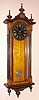 E. Howard and Co., Boston, REGULATOR No. 59-8, walnut cased timepiece in the Viennese style, commonly called a "Howard Vienna", this one with painted black dial.
