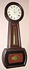 E. Howard and Co., Boston, C.1900, "No. 1 BANJO", in a rosewood grained cherry case, full regulator size with seconds beating pendulum.