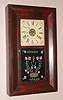 Jerome and Co., (New Haven Clock Co.), C.1860, 30-hour time and gong strike OG shelf clock.