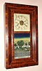 J. C. Brown, Forestville, Conn., C.1845, 8-day time/strike OG shelf clock.