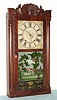 Seth Thomas, Plymouth, Conn., Circa 1830, 30-hour time/strike wood movement, mahogany half column and carved splat shelf clock, 2-wt