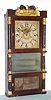 P. Barnes and Co., Bristol, Conn, 3-deck shelf clock, with extra large strap brass mov't [Ives rectangular style], time and strike, C.1836