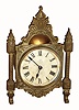 F. Kroeber Clock Co., NY "Thistle", Circa 1879, 30-hour alarm timepiece, with cast front.