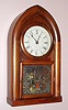 J. J. Beals and Co., Boston, Mass., label on clock, c.1850, 8-day, time and gong strike beehive, brass springs.