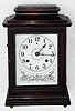 English, John Bull Clock Co., JOHN BULL AUTOMATIC ALARM, clock, 8-day. This is a rare item, and a detailed article by Peter Gosnell appeared in the Oct 2009 Bulletin [pages 522--533]. A copy of the article is included inside the clock. We have not had this model before. C.1910
