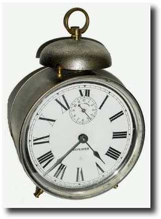 C.1901, Ansonia Clock Co., "Repeater" Alarm Clock — Antique Clocks Price Guide