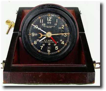 C.1943, Chelsea for U.S. Army, Clock, Message Center — Antique Clocks Price Guide