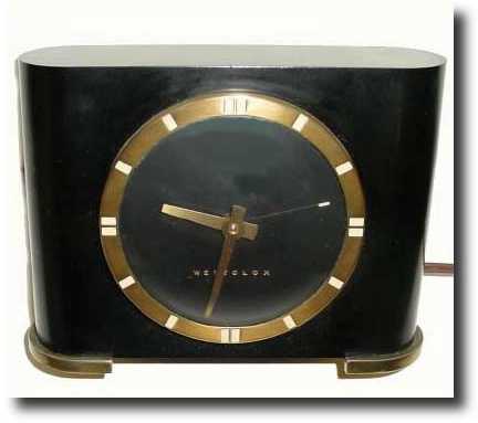 C.1948, Western Clock Co., Ben Franklin, 110-v. electric shelf clock — Antique Clocks Price Guide