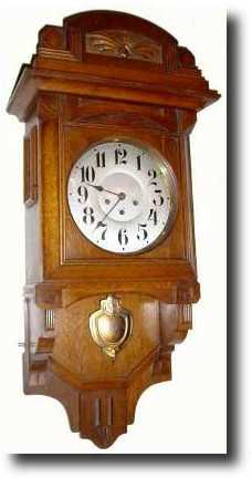 C.1930, German, Westminster Chime open well wall clock — Antique Clocks Price Guide