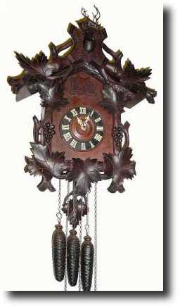 C.1920, German, Black Forest Cuckoo and Quail wall clock — Antique Clocks Price Guide