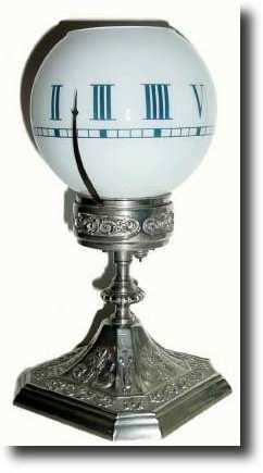 C.1890, French, Night Light shelf clock — Antique Clocks Price Guide
