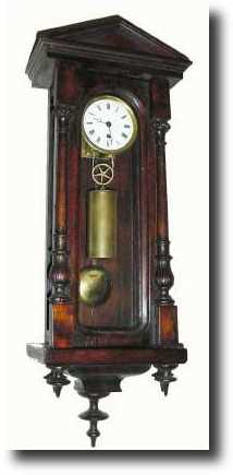 C.1850, Austrian 1-weight mini Vienna, wall clock — Antique Clocks Price Guide