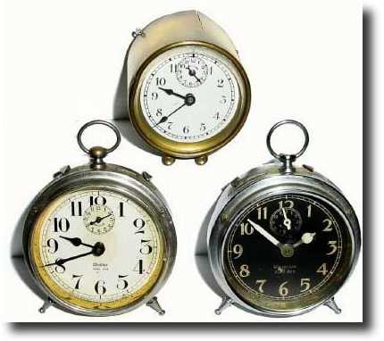 C.1920-25, a lot of 3 American alarm clocks — Antique Clocks Price Guide