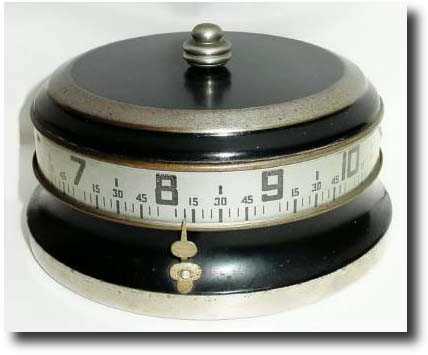 C.1950, Lux "Tape" clock, or annular dial novelty shelf clock — Antique Clocks Price Guide