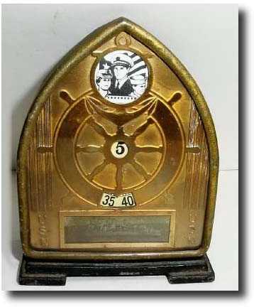 C.1943, American Ship Stores USN novelty, shelf clock — Antique Clocks Price Guide