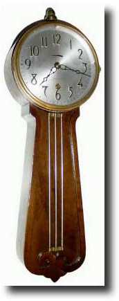 C.1930, Sessions lever movement "Lyre" style wall clock — Antique Clocks Price Guide