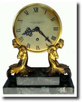 C.1924, Sterling Bronze Co., with Chelsea movement shelf clock — Antique Clocks Price Guide