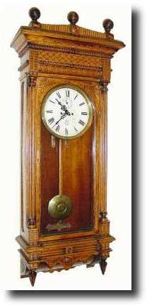 C.1891, Waterbury Clock Co., "Regulator No. 11" in oak — Antique Clocks Price Guide