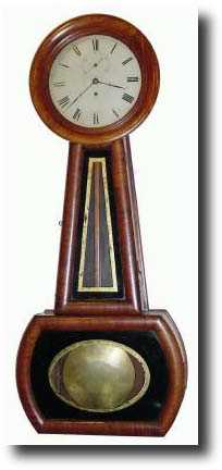 C.1830, full size banjo clock, attributed to Willard, — Antique Clocks Price Guide