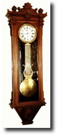 C.1880, Waterbury "Regulator No. 9" wall clock — Antique Clocks Price Guide