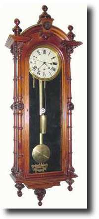 C.1883, Welch, Spring and Co., "No. 7 Regulator" wall clock — Antique Clocks Price Guide