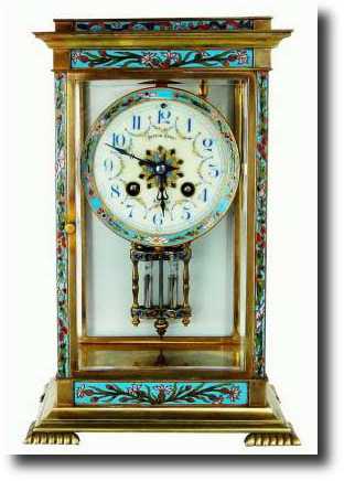 C.1895, French, Duceux Leroy, Amiens, crystal regulator shelf clock — Antique Clocks Price Guide