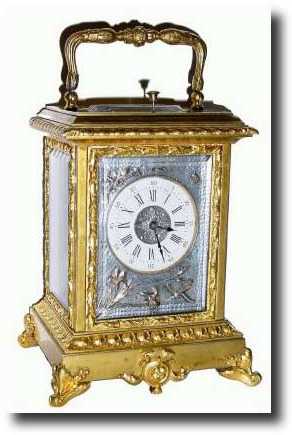 C.1875, French, A. Brocot, Brass Cased carriage clock — Antique Clocks Price Guide
