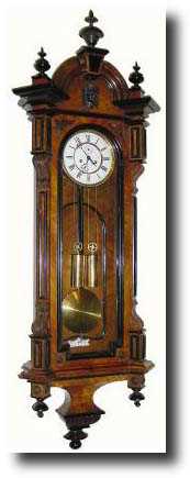 C.1860, German, Unsigned 2-Weight wall clock in the Viennese style — Antique Clocks Price Guide