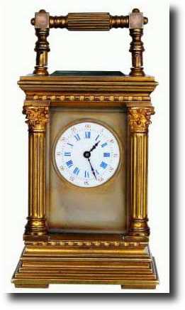 C.1900, French, Brass Cased Miniature carriage clock — Antique Clocks Price Guide