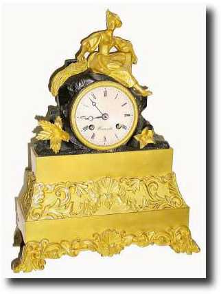C.1825, French, Ormolu and Bronze figural clock, "Harvest" — Antique Clocks Price Guide