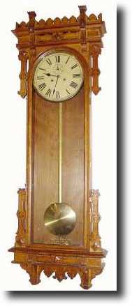 C.1885, E.N. Welch Mfg. Co., "No. 12 Regulator wall clock — Antique Clocks Price Guide