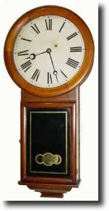 C.1870, Geo Taylor Co. regulator style wall clock — Antique Clocks Price Guide