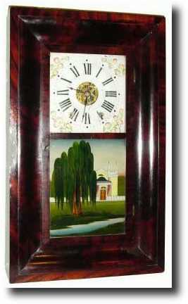 C.1842 E.C. Brewster and Co., Bristol, Conn. 8-Day OG shelf clock — Antique Clocks Price Guide