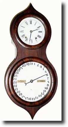 C.1862, Seth Thomas "Peanut" or Office Calendar No. 3 wall clock — Antique Clocks Price Guide