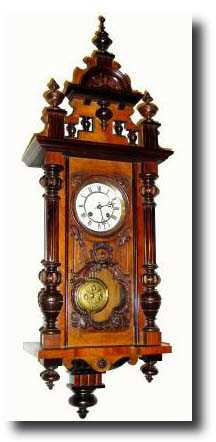 C.1905, German, Lucca, fancy Alt Deutsch walnut wall regulator — Antique Clocks Price Guide