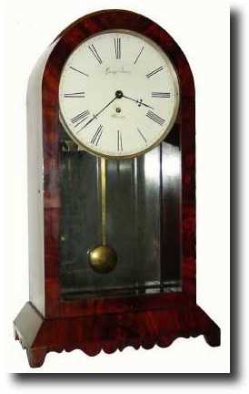 C.1840, English, Fusee Mantel clock — Antique Clocks Price Guide