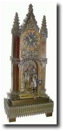 C.1830, French, Pendule Romantique", a la Cathedrale architectural mantel clock — Antique Clocks Price Guide