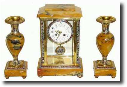 C.1900, French, Marti, Crystal Regulator shelf clock — Antique Clocks Price Guide