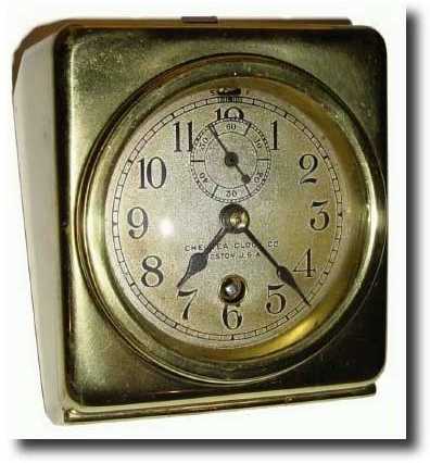 C.1915, Chelsea, Locked Square Offset Auto Clock — Antique Clocks Price Guide