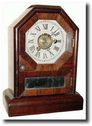 C.1886, Seth Thomas Clock Co., "Octagon Top" mini cottage clock — Antique Clocks Price Guide