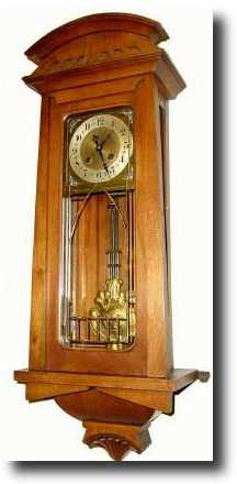 C.1910, German, Junghans, Art Nouveau spring wall regulator — Antique Clocks Price Guide