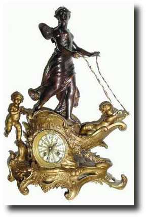 C.1890, French Figural Clock — Antique Clocks Price Guide